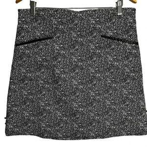 Roz‎ & Ali Women's Black Tweed Knee Length Skirt Size Larege